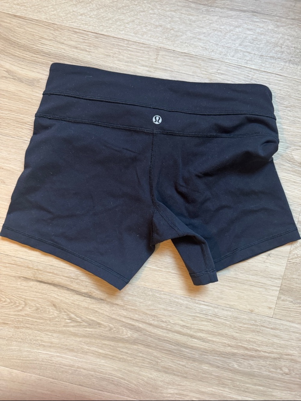 lululemon athletica Black mid-Rise Bike Shorts